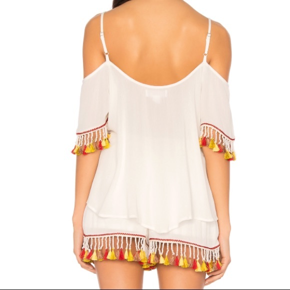 B.O.G Tassel Trim Blouse and Shorts Set - Picture 3 of 3